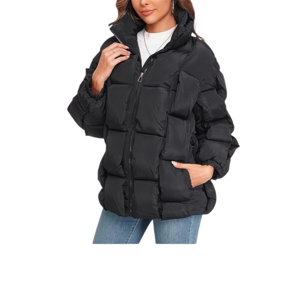 Epsion Womens Winter Casual Puffer Jacket Padded Pockets Quilted Coats Outwear
